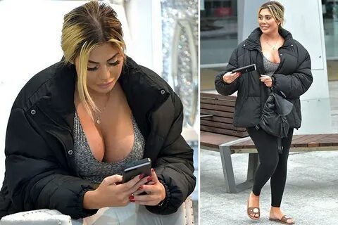 Busty Chloe Ferry reveals serious cleavage on shopping trip 