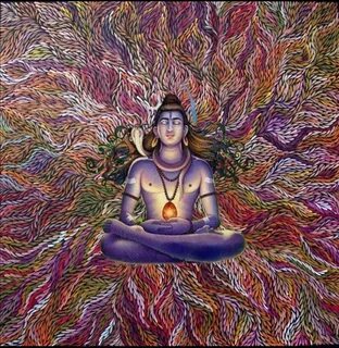 Lord Shiva As Adiyogi In Creative Art Painting