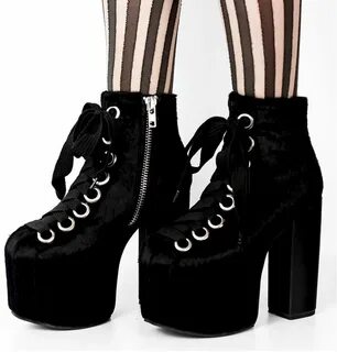 Lenox Boot Goth shoes, Pastel goth shoes, Women shoes
