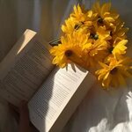 #aesthetic #flowers #book #tumblr #reading #girl #sunflower 