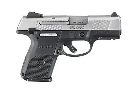 Ruger SR9c Compact 9mm Pistol 17 rds, Stainless Steel Slide 