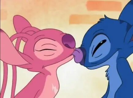 I kiss you :* Stitch drawing, Angel lilo and stitch, Lilo an