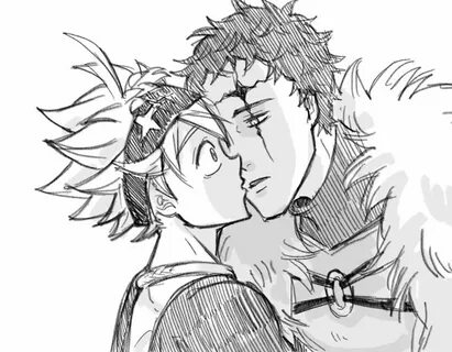 Black clover Asta x Zenon ภ า พ ป ร ะ ก อ บ, ภ า พ ว า ด, อ 