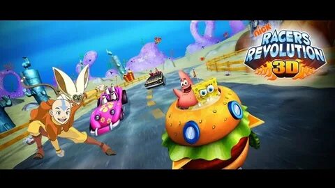 Nick Racers Revolution 3D - Aang & Momo Glide kart - YouTube