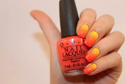 knailart: Nail Art: O.P.I. Brazil Gradient Manicure