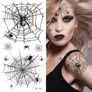 Supperb ® Temporary Tattoos Horror Cobweb Spider Web II Etsy