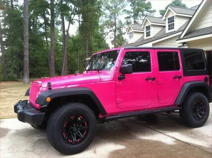 Lovely Pink Jeep Wrangler Pink jeep, Jeep cars, Jeep
