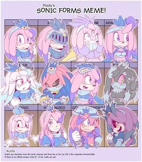 Sonic Forms Meme - Proj the Echidna by Cylent-Nite on Devian