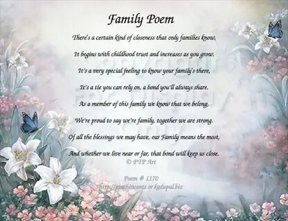 Poem About Family Love - jbowmandesign