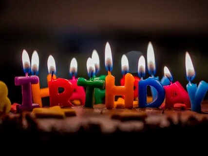 Wallpaper Happy Birthday, candles, flame, cake 3840x2160 UHD