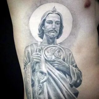 40 St Jude Tattoo Designs For Men - Religious Ink Ideas