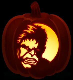 The Hulk halloween Pumpkin stencil, Printable pumpkin stenci
