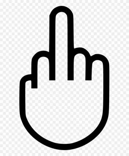 Finger Clipart Svg - Pixel Middle Finger Png Transparent Png