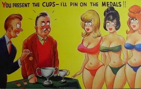 British Risque Cartoon Postcards Free Porn