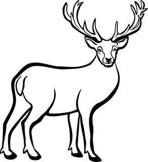 22+ Reindeer Clipart Black - Kemprot Blog