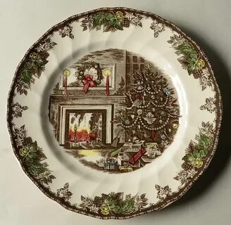 Johnson Brothers CHRISTMAS FRIENDLY VILLAGE Dinner Plate 996