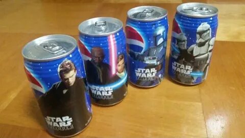 Звездные войны Pepsi жестяная банка нераспечатанный STARWARS