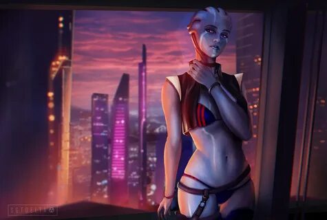 Сексуальная азари на Иллиуме - Фан-арт Mass Effect 3