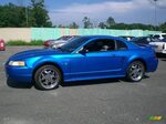2000 Bright Atlantic Blue Metallic Ford Mustang V6 Coupe #12