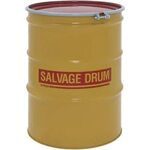 85 Gallon Steel Salvage Drum, UN Rated, Lined, 16GA, Cover w