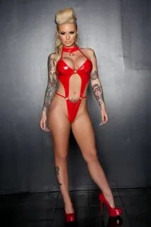 Christy Mack sexy in red latex - Big Tits Porn Pic