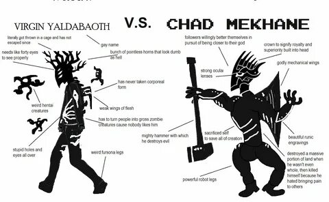 Virgin Yaldabaoth vs Chad Mekhane Virgin vs. Chad Know Your 
