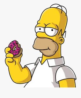 Donuts Clipart Simson - Png Homer Simpson Donuts , Free Tran