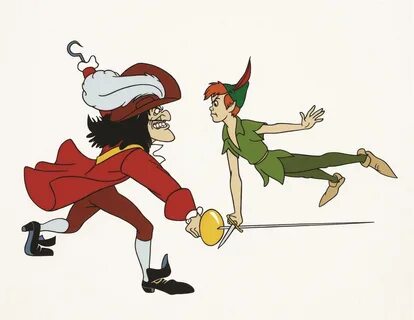 Peter Pan and Captain Hook - Animation Art
