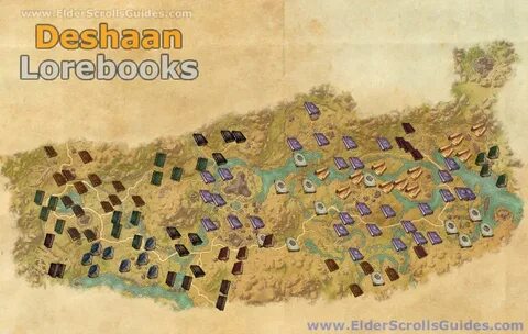 Deshaan Lorebooks Map Elder Scrolls Online Guides