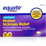 Buy Equate Motion Sickness Relief Tablets 100 count in Cheap