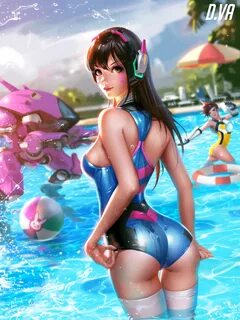 обои : Сверхчувствительность, D Va Overwatch, женщины, Смотр