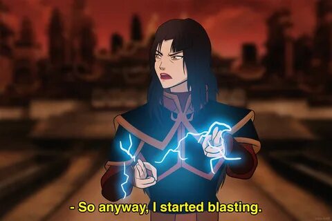 Azula when she saw Katara standing behind Zuko - Imgur