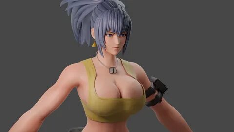 leona heidern, king of fighters, 3d, 3d (artwork), king of fighters xv.