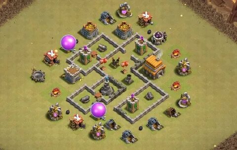 Clash of Clans Расстановки тх 5 для базы 5 тх деревни Clash 