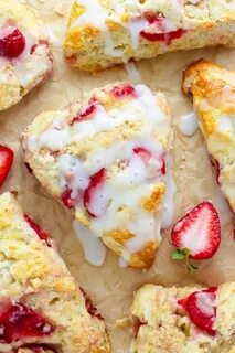 Strawberries and Cream Scones - Baker by Nature Recipe Scone