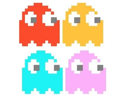 pixel pac man ghosts - Clip Art Library