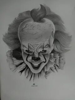 Pennywise. (Sketch) Scary drawings, Pencil drawing inspirati