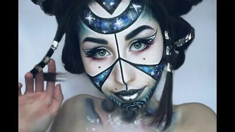 Galaxy Makeup Tutorial by Margo Космос на лице - YouTube