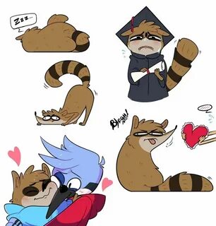 Mordecai x Rigby Regular show anime, Regular show, Furry art