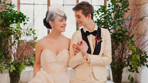 So cute . Lesbian wedding, Women suits wedding, Emotional we