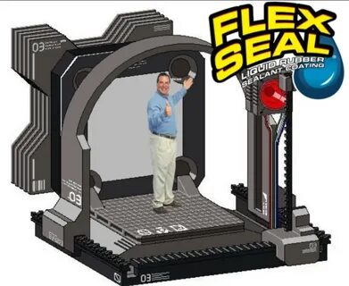 To show you the power of Flex Seal, I’m gonna coat myself in