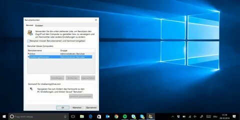 Windows 10 Passwort entfernen - automatisch anmelden - PC-WE