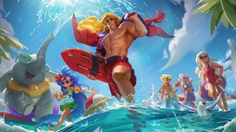 #394446 pool party, taric, lol, lor, legends of runeterra, g