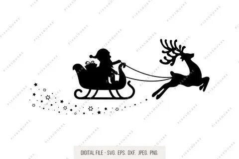 Santa svg santa clipart santa sleigh clipart #2 Santa Sleigh