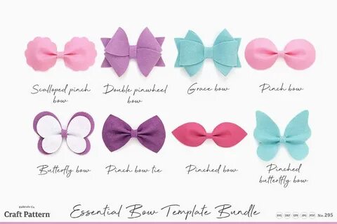 Essential Bow Template Bundle - SVG, DXF, EPS, JPEG, PDF By 