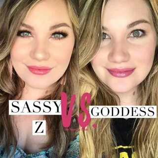 Sassy Z LipSense VS Goddess LipSense Lauren Wetherbee Lipsen