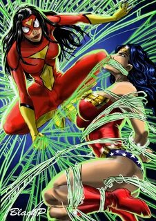 Bounds&Ropes Twitterissä: "SpiderWoman VS WonderWoman