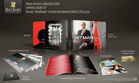 Hitman: Agent 47 (Black Barons Exclusive No.3) (Blu-ray Stee