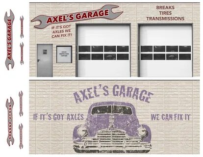 Papercraft Diorama Garage - paper crafts for adults