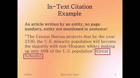 MLA In-Text Citation Introduction and Articles by Entities - YouTube